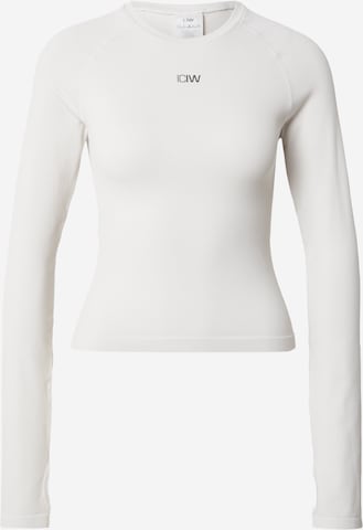 balta ICANIWILL Sportiniai marškinėliai 'Sculpt': priekis