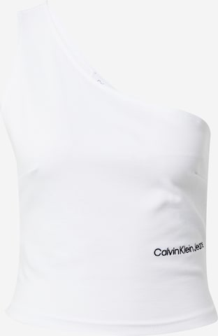 Calvin Klein Jeans Top in White: front