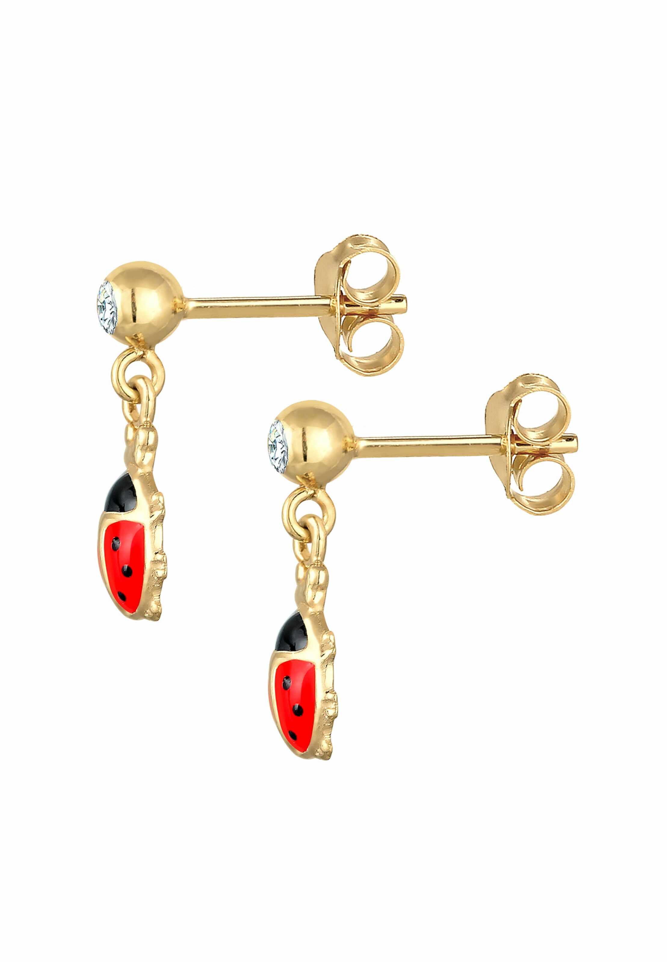 ELLI Ohrringe 'Marienkäfer' in Gold