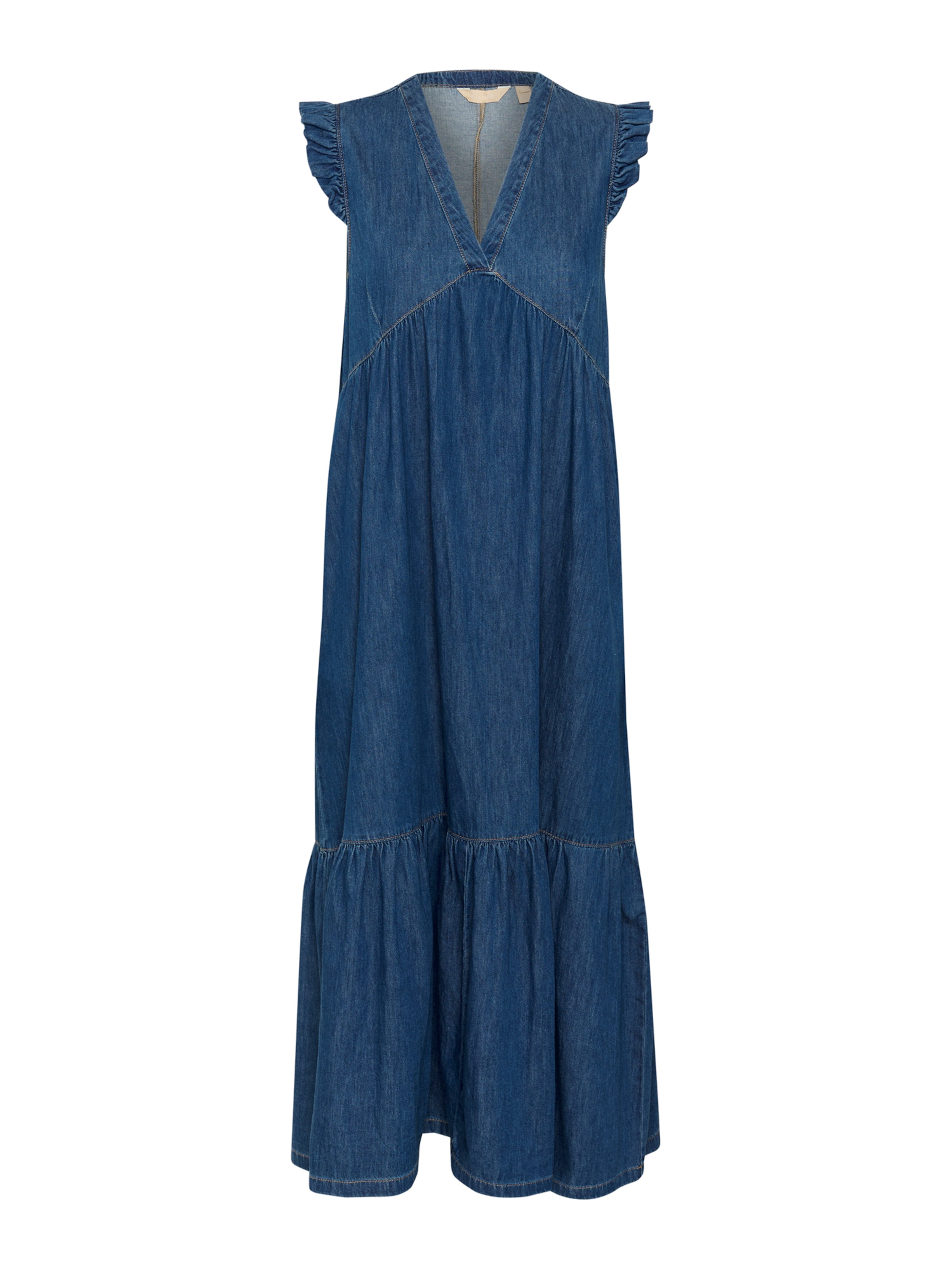 CULTURE Kjole 'CU Berteline Arpa' i blå: forside