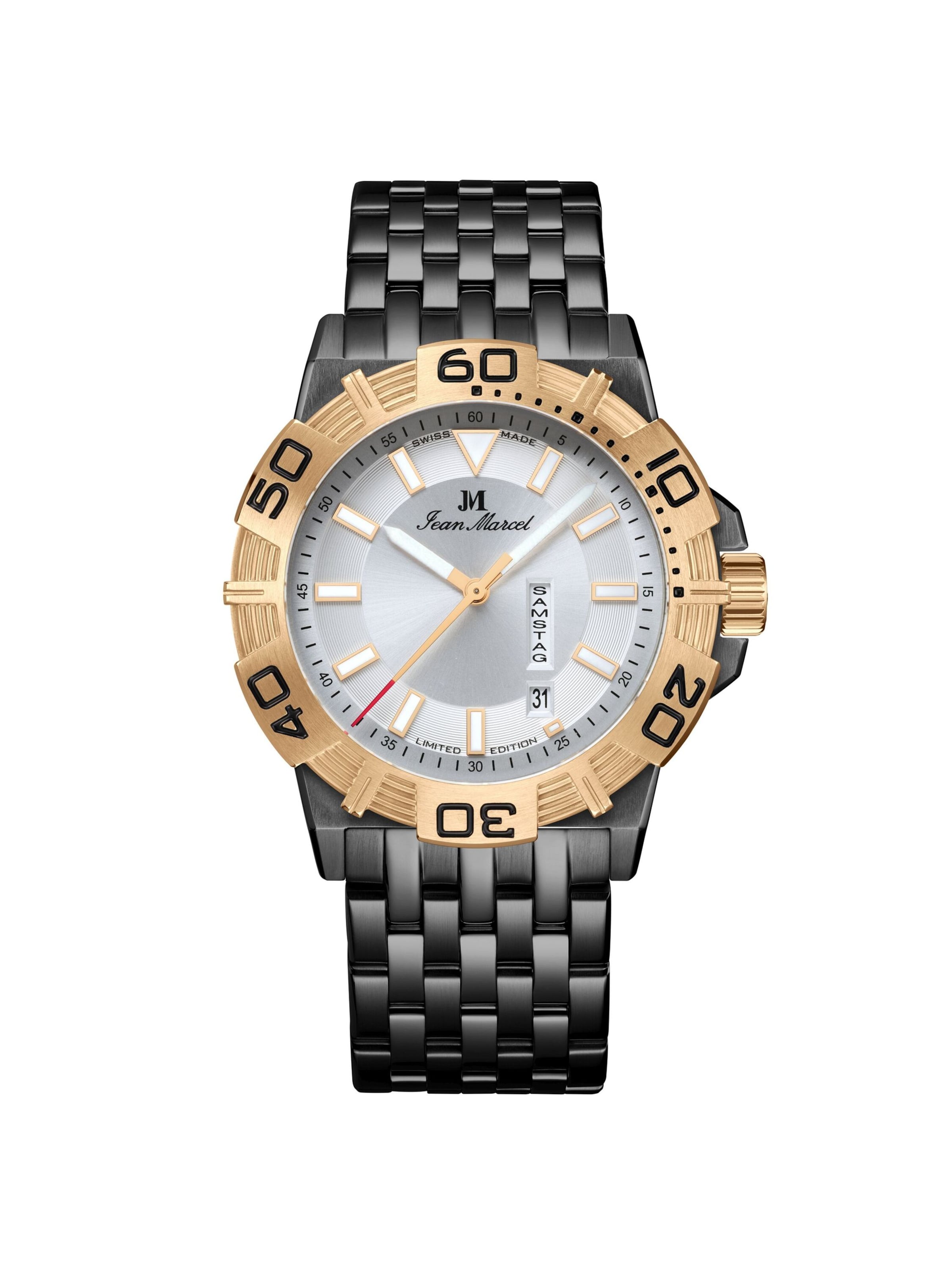 Jean Marcel Analog Watch in Black: front