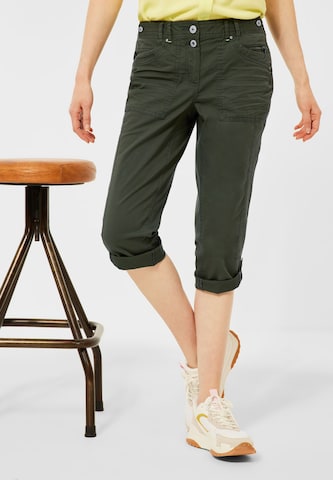 CECIL Regular Pants in Green: front