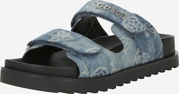 GUESS - Zapatos abiertos 'FABULON' en azul: frente