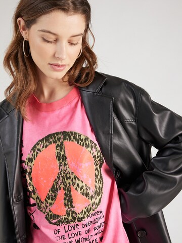 Frogbox Shirt 'Power' in Roze