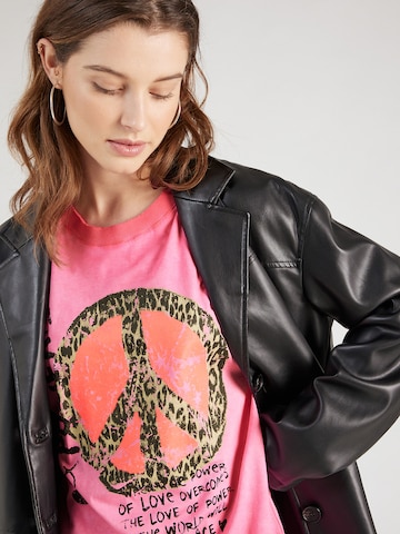 Frogbox Koszulka 'Power' w kolorze różowy