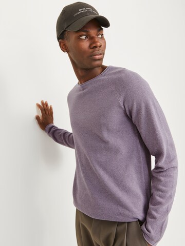 Regular fit Pullover 'JJEHill' di JACK & JONES in lilla