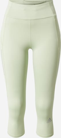 Pantalon de sport 'Own The Run 3/4' ADIDAS SPORTSWEAR en vert : devant