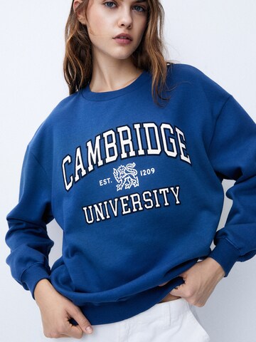 Sweat-shirt Pull&Bear en bleu