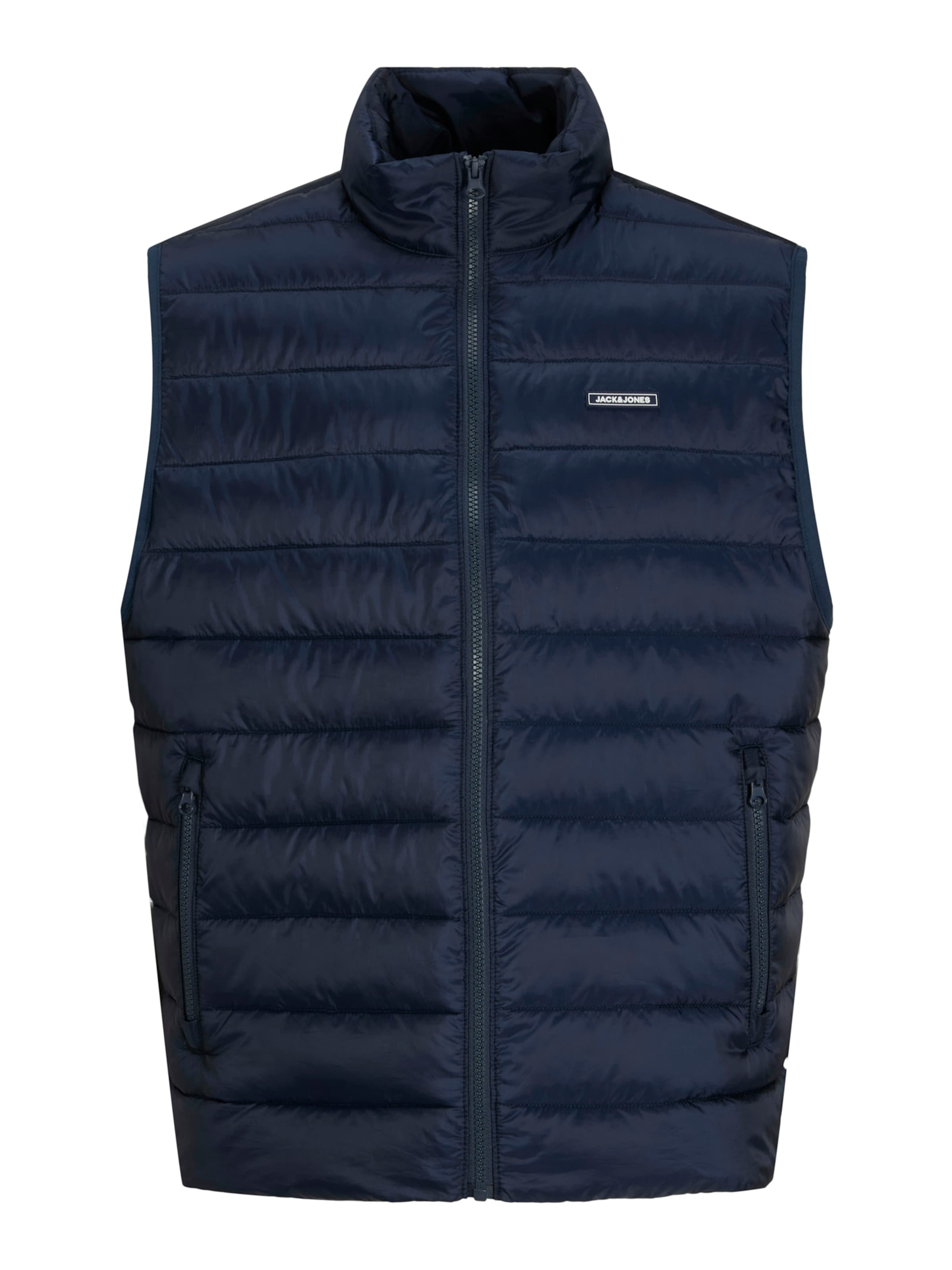 Jack & Jones Plus - Colete 'JJLOUIS' em azul: frente
