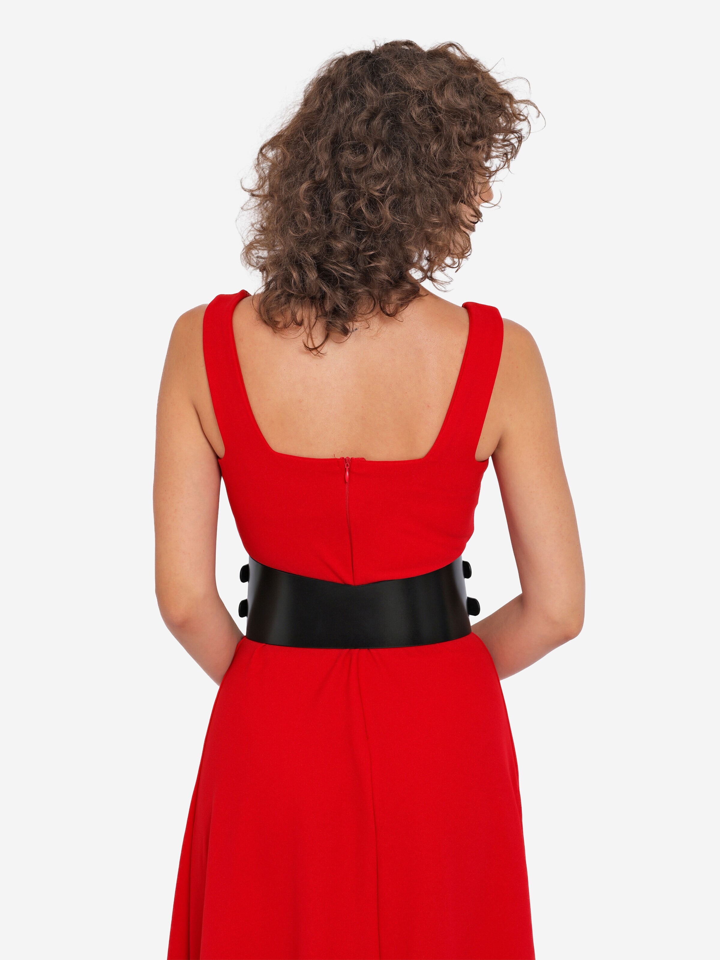 Haute Cuir Belt 'Maia Corset' in Black