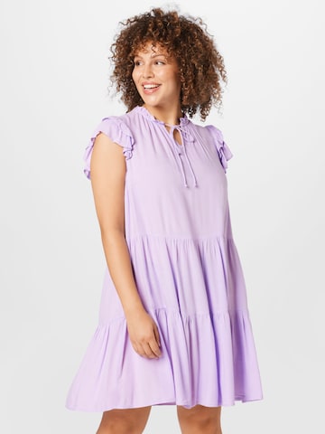 PIECES Curve Dress 'Teresa' in Purple: front