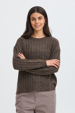 Fransa Pullover in Braun: Vorderseite