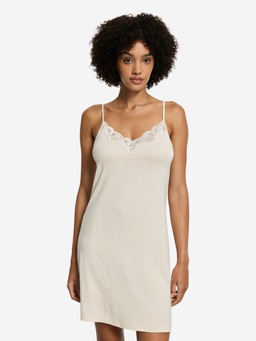 Hanro Nachthemd 'Natural Elegance' in Beige: voorkant