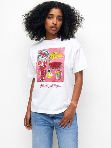 Pull&Bear T-Shirt in Weiß: Vorderseite