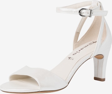 TAMARIS Strap Sandals in White: front