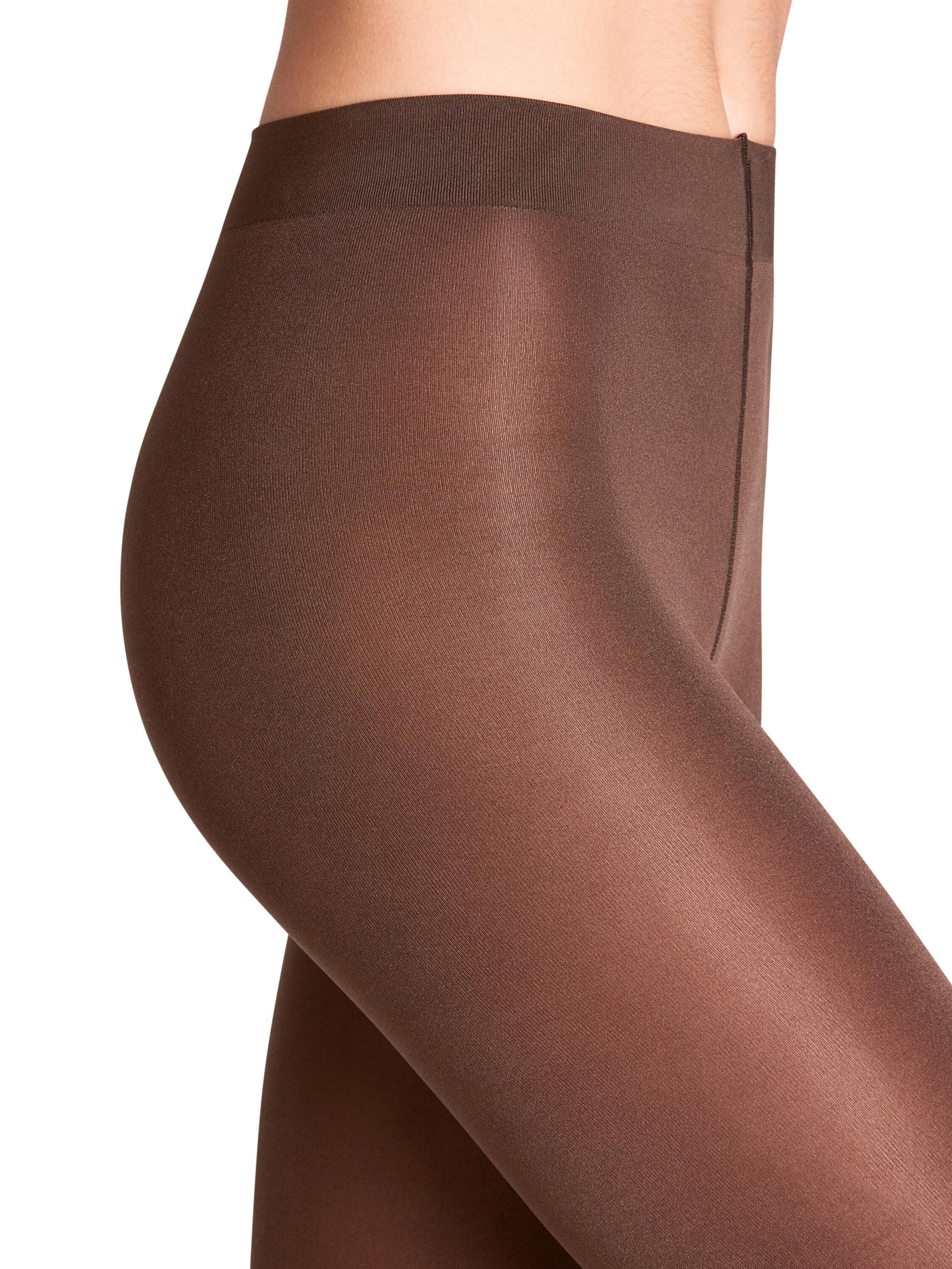 FALKE Tights 'Seidenglatt' in Brown