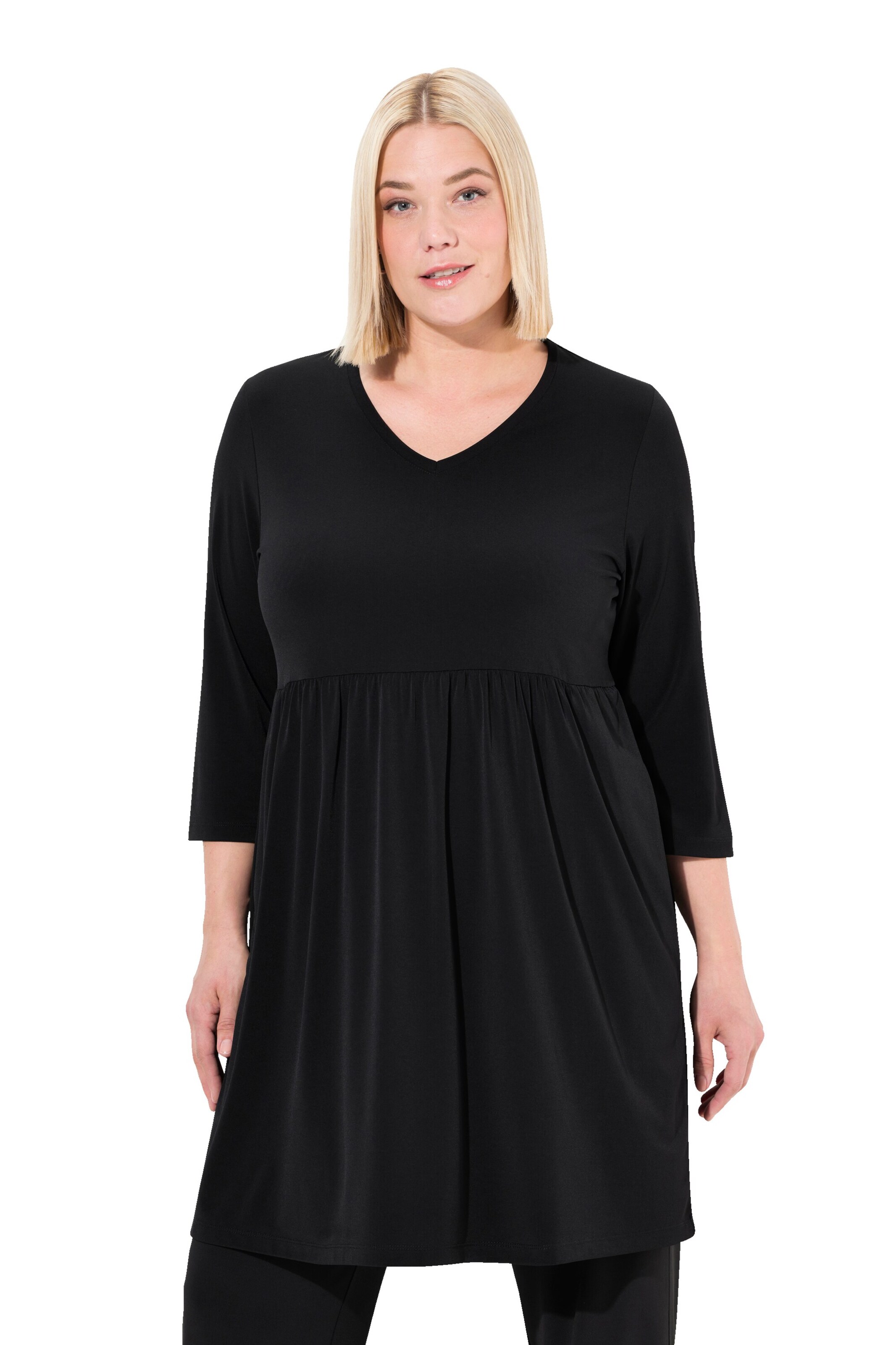 Ulla Popken Tunika in Schwarz: Vorderseite