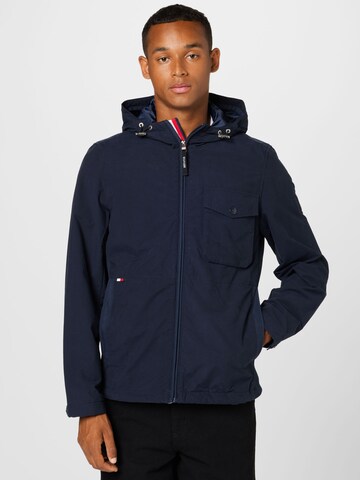 TOMMY HILFIGER Tussenjas in Blauw: voorkant