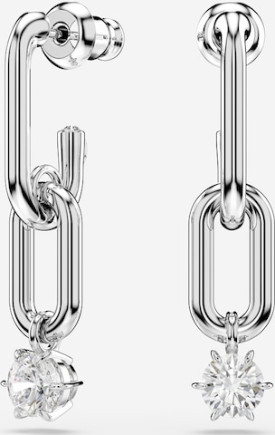 sudrabs Swarovski Auskari 'Constella': no priekšpuses
