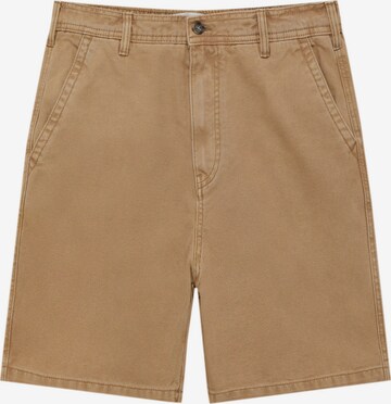 Pull&Bear Pants in Beige: front