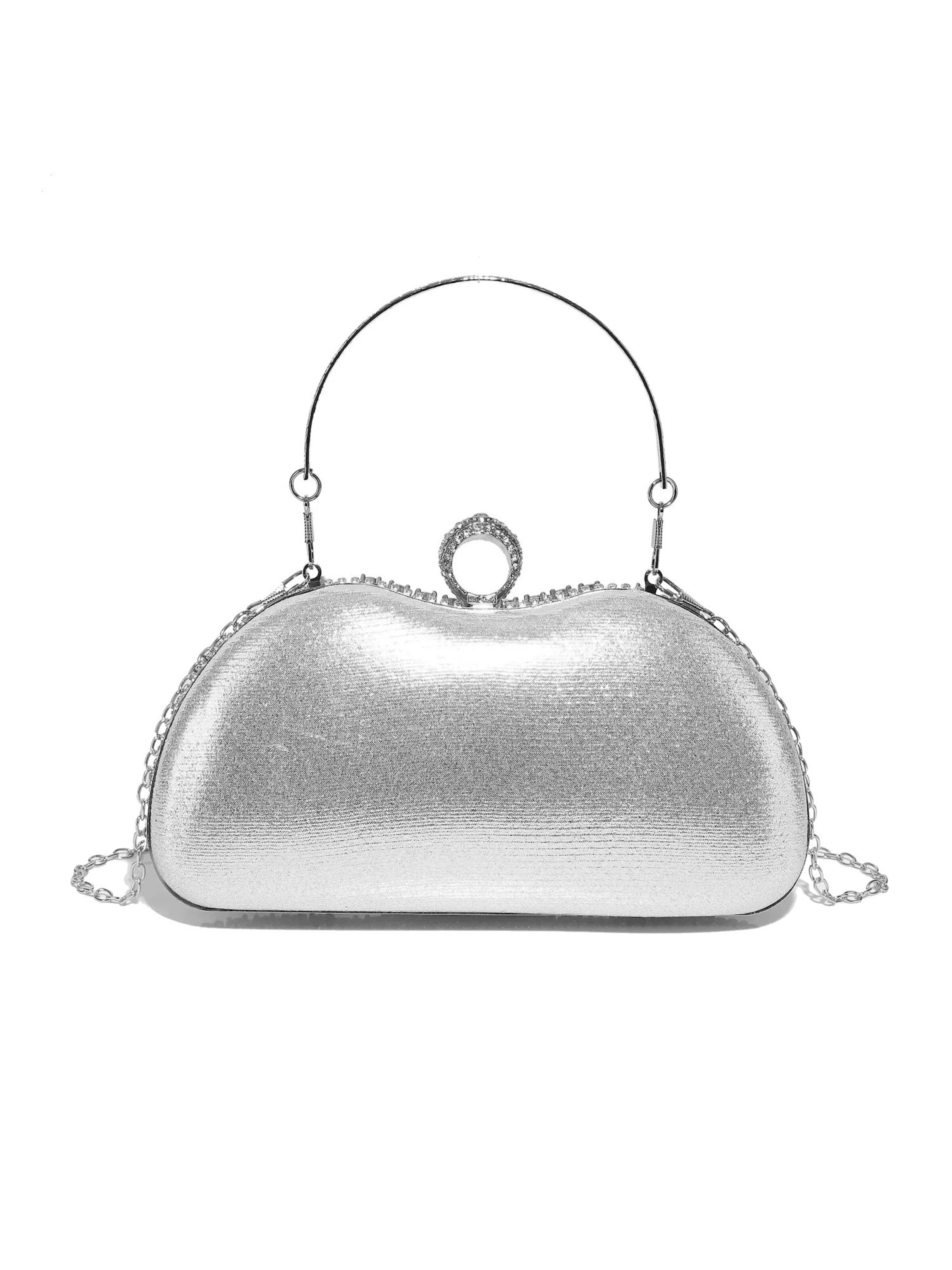 Tomshop24-7 Clutch 'Diamond' in Silver