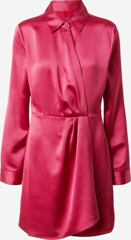 Robe-chemise HUGO en rose : devant