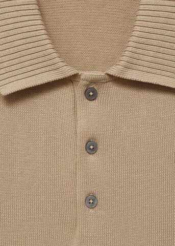 MANGO MAN Shirt in Beige