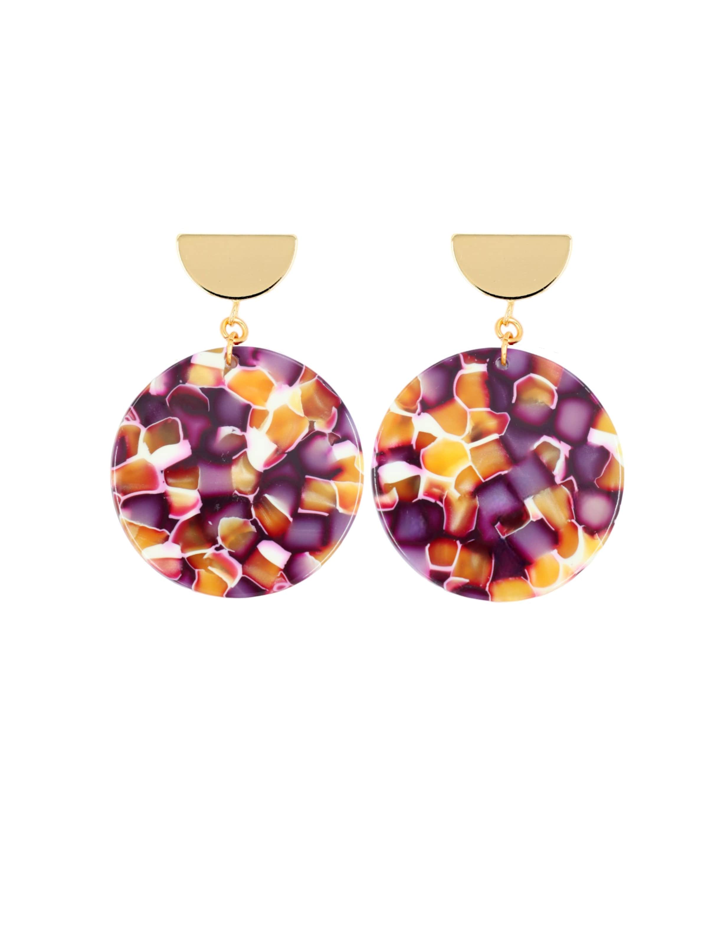 Fräulein Wunder Серьги 'Amal' в Золотой: спереди