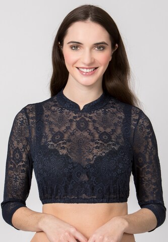 STOCKERPOINT Klederdracht blouse 'Celine' in Blauw: voorkant