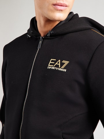 Giacca di felpa di EA7 Emporio Armani in nero