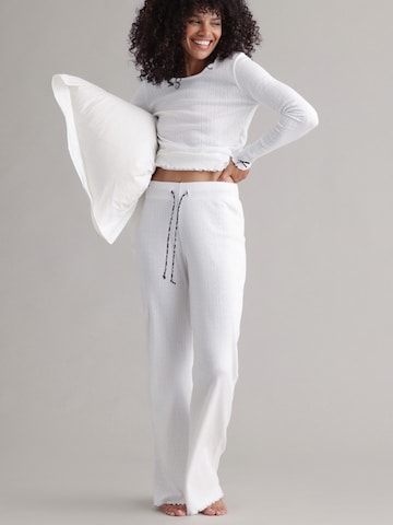 Pantalon de pyjama Hey Honey en blanc