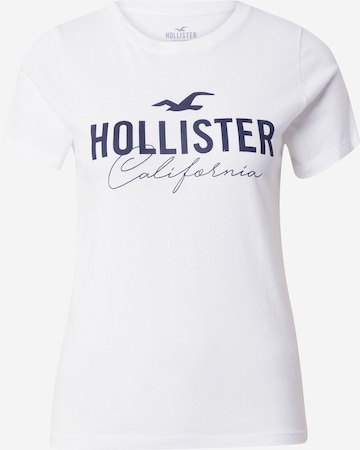 HOLLISTER Majica | bela barva: sprednja stran