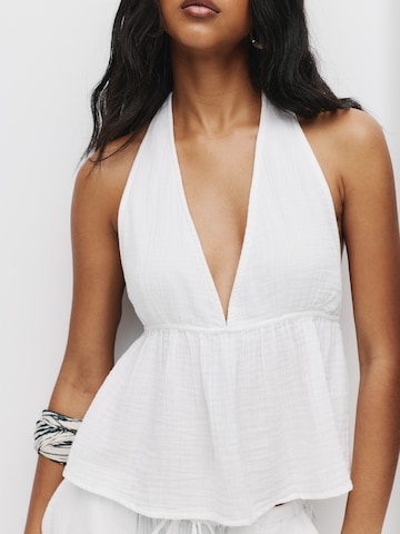 Pull&Bear Topp i vit