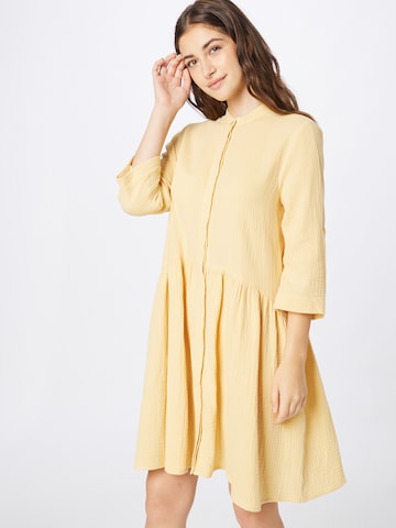 mbym - Vestido camisero 'Albana' en amarillo: frente