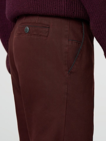 Regular Pantalon chino 'New York' MEYER en rouge