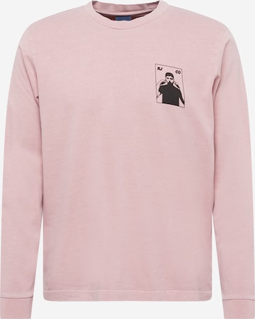 Maglietta 'Rudi' di Nudie Jeans Co in rosa: frontale