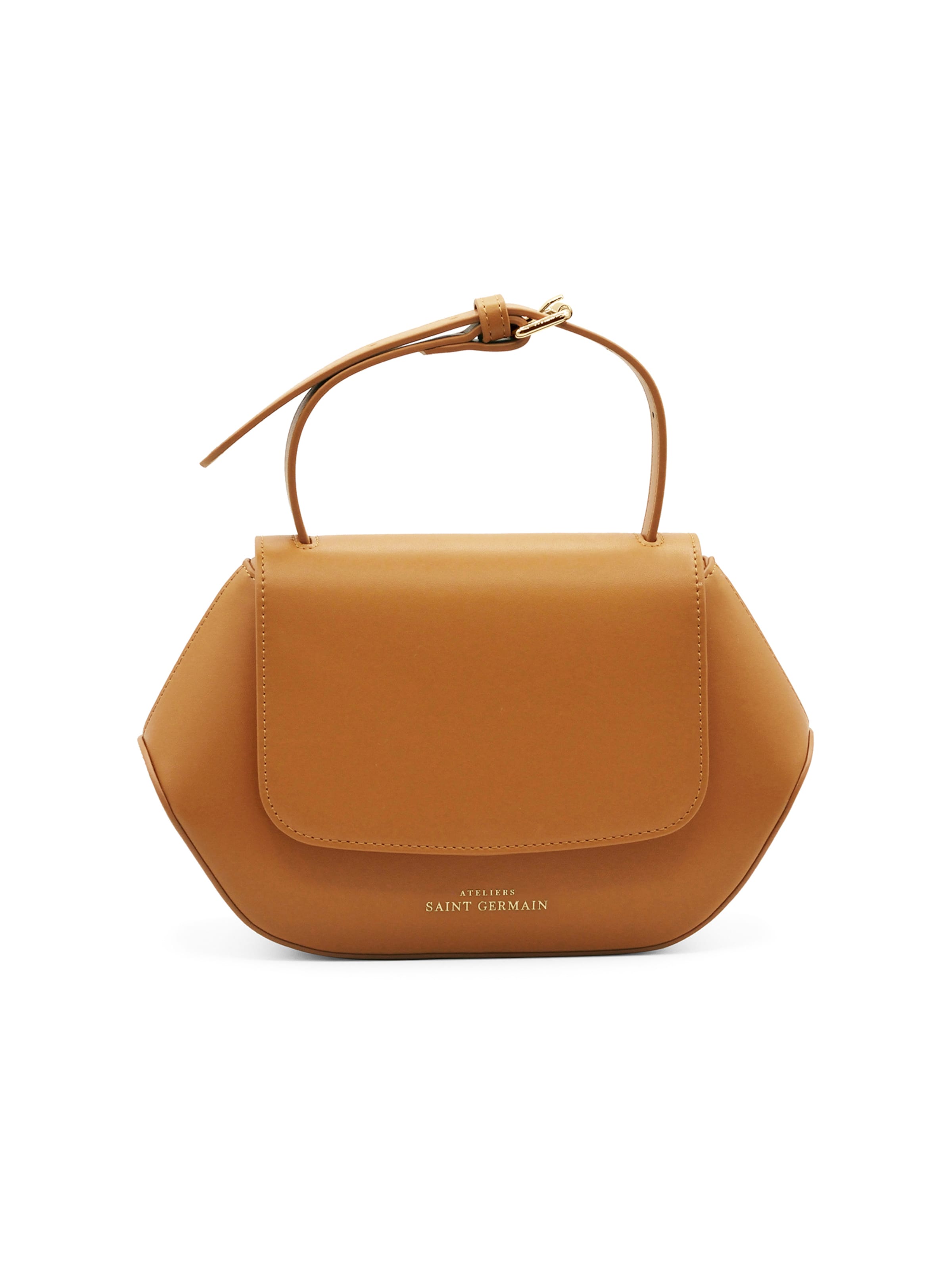 Sac bandoulière 'SAINT GERMAIN' Ateliers Saint Germain en marron : devant