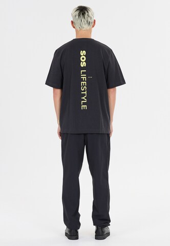 SOS Shirt 'Semeru' in Zwart