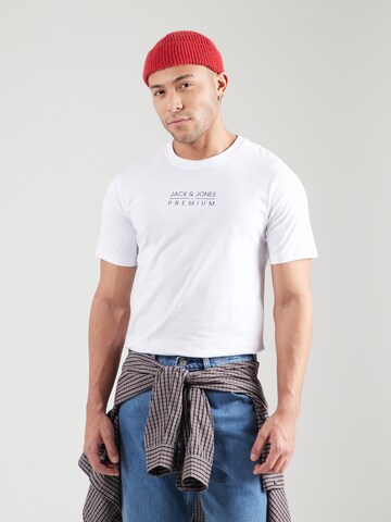 Maglietta 'JPRBLUATLAS' di Jack & Jones Premium in bianco: frontale
