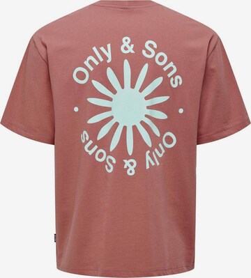 Only & Sons T-Shirt 'KASEN' in Rot