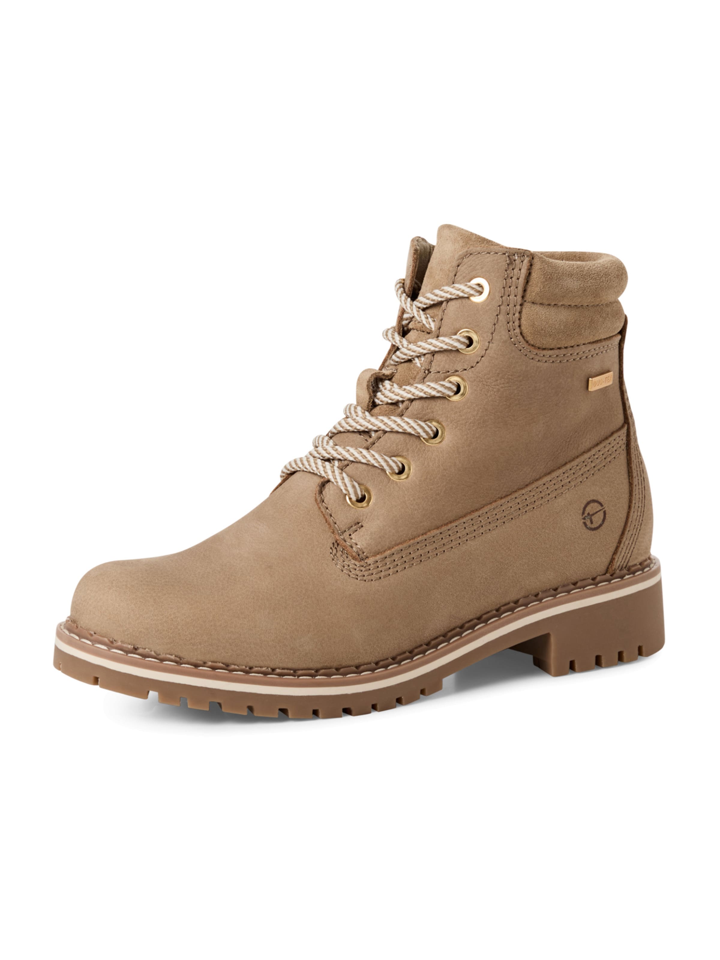 Bottines à lacets Tamaris en beige : devant