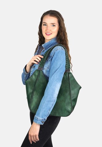 HARPA Handbag in Green: front