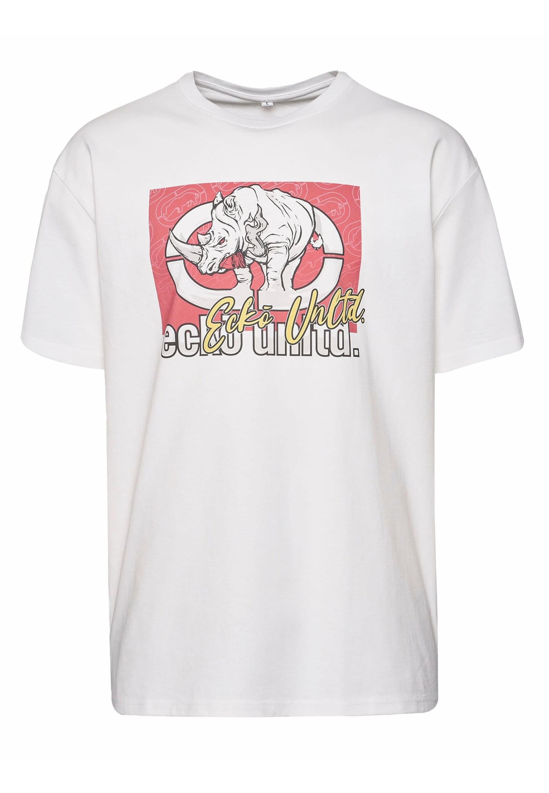 T-Shirt 'Attack' Ecko Unlimited en blanc : devant