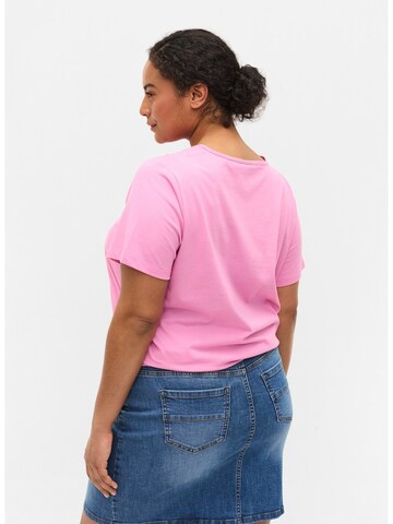Zizzi Shirt 'Camryn' in Pink