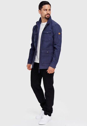 INDICODE JEANS Between-Season Jacket 'Blackburn' in Blue