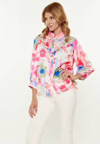 Usha Bluse in Mischfarben: Vorderseite