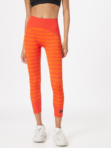 ADIDAS SPORTSWEAR Skinny Workout Pants 'Marimekko Aero' in Orange: front