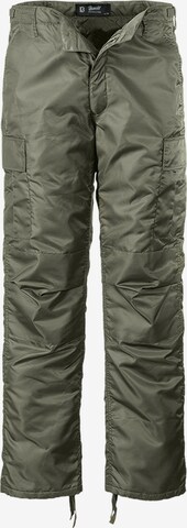 Regular Pantalon cargo Brandit en vert : devant