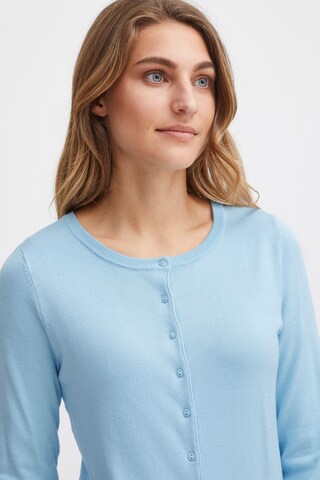 Fransa Gebreid vest in Blauw