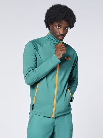 CHIEMSEE Fleece Jacket ' mit Kontrastdetails ' in Blue